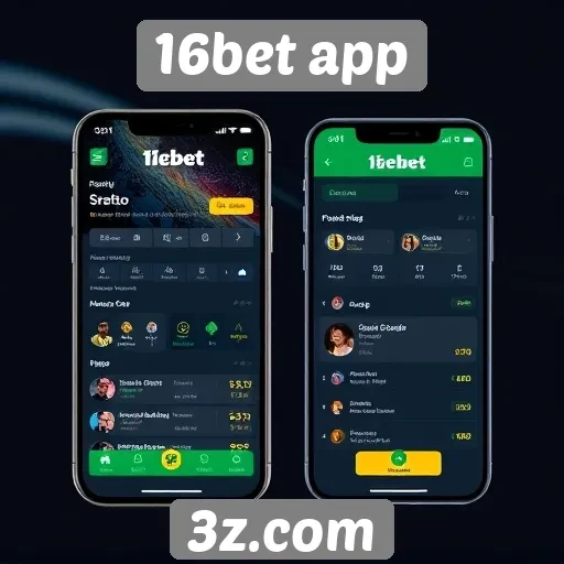 Interface e usabilidade do 16bet app